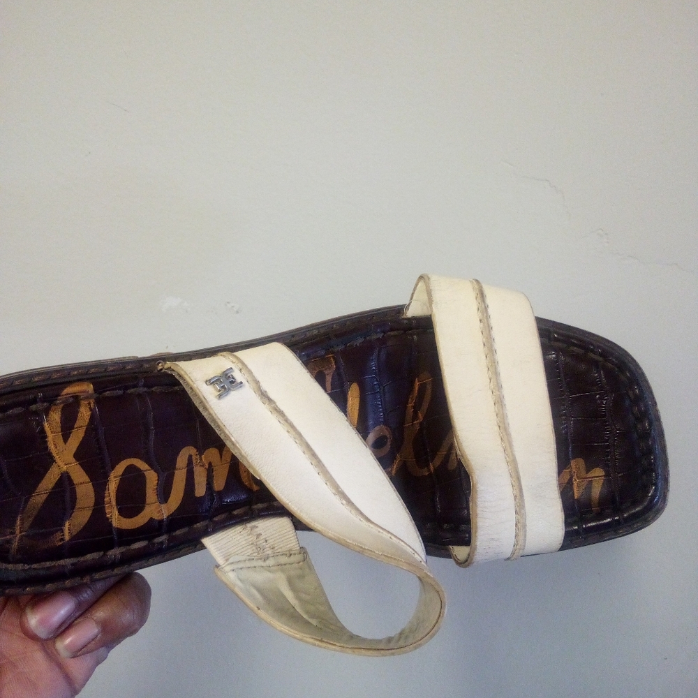 Sam Edelman Cream Slides Size 8M - Picture 5 of 15